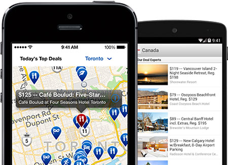 Travelzoo mobile apps