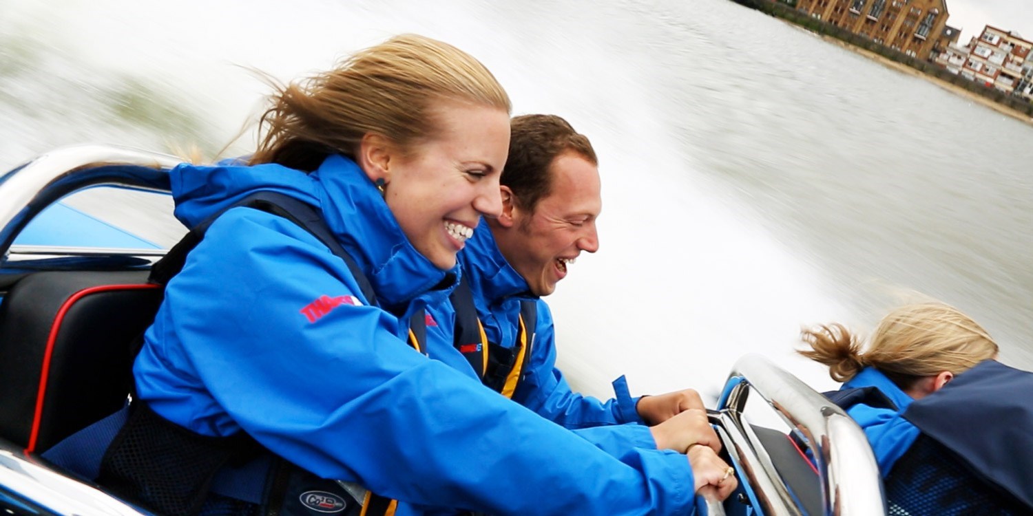 High-speed Thames boat ride for 2, was £78 High-speed Thames boat ride for 2, was £78