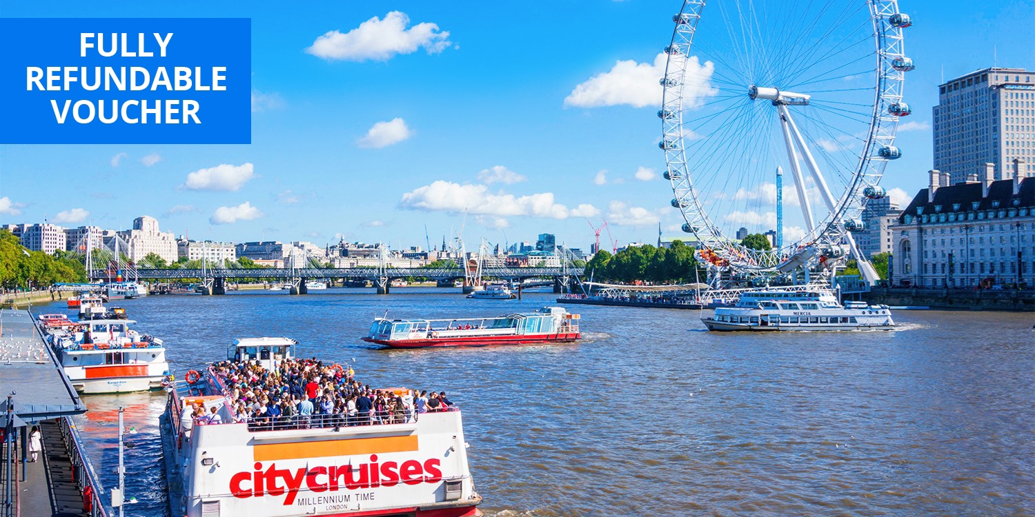 24-hour hop-on, hop-off Thames river cruise ticket 24-hour hop-on, hop-off Thames river cruise ticket