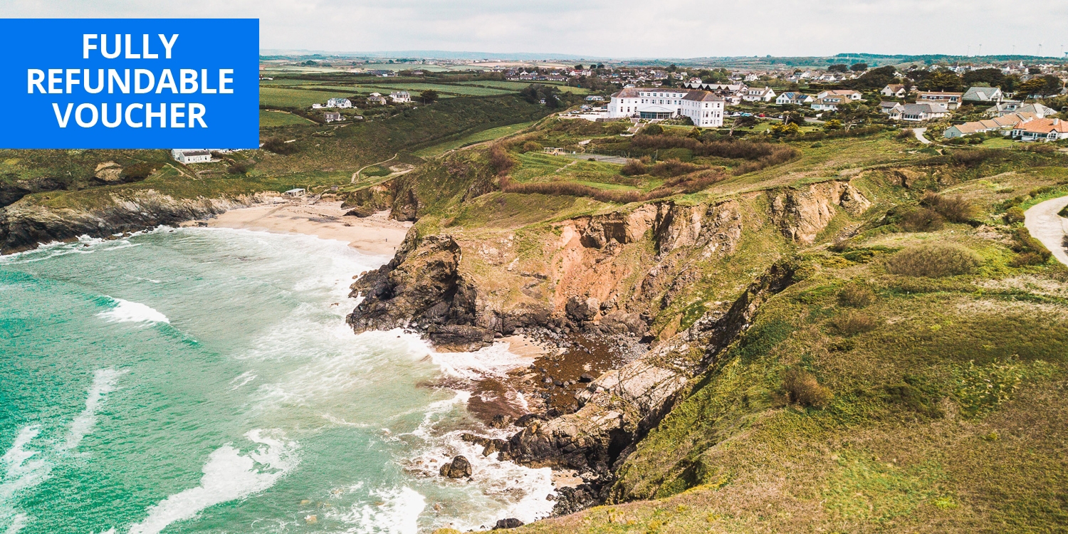 Clifftop Cornwall getaway inc sparkling afternoon tea Clifftop Cornwall getaway inc sparkling afternoon tea