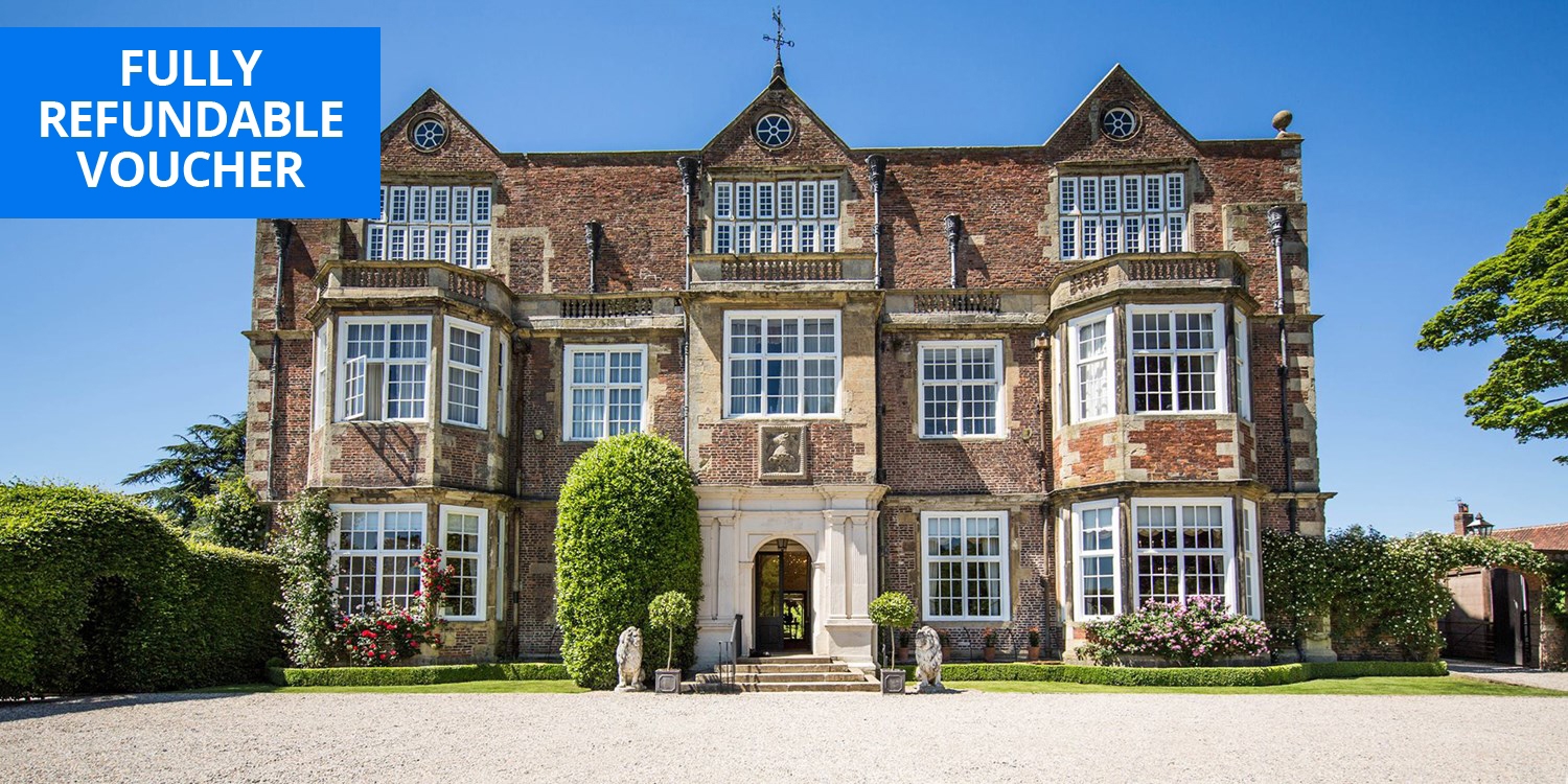 Lunch for 2 at 'magnificent' mansion near Harrogate Lunch for 2 at 'magnificent' mansion near Harrogate
