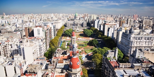 Buenos Aires y su Palacio del Congreso al fondo