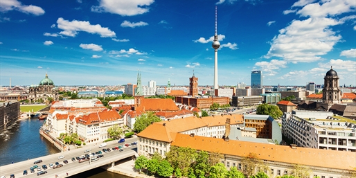 Vista de Berlín-Mitte y Alexander Platz
