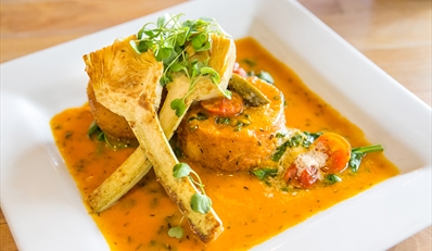 $29 -- 'Best Vegetarian': Hip Uptown Dinner for 2, 50% Off