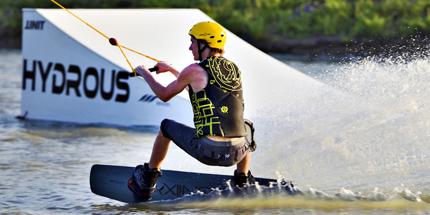 Dallas: $17 & up -- Hydrous: Wakeboarding & Stunt Ramps All Summer