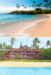 Top: Maui Beach<br>Bottom: Kaanapali Ocean Inn