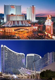 Top: Circus Circus<br>Bottom: Aria