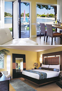 Top: Bayside Bungalow Suite<br>Bottom: Lanai Garden Room