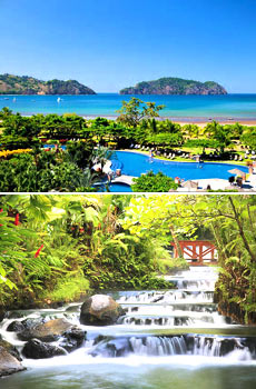 Top: Los Suenos Marriott<br>Bottom: Tabacon