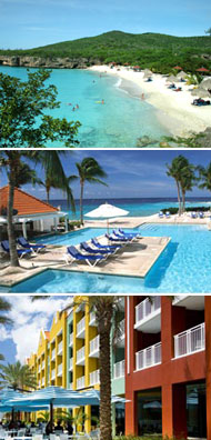Top: Curacao<br>Middle: Curacao Marriott Beach Resort <br>Bottom: Renaissance Curacao Resort