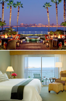 Top: Bay Terrace<br>Bottom: Bay view room