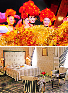 Top: Paradis Latin Cabaret<br>Bottom: Villa Lutèce Port Royal