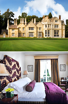 Top: Kilronan Castle<br>Bottom: Room at Fitzpatrick Castle Hotel