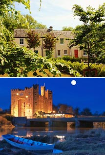 Top: Cottage Exterior<br>Bottom: Bunratty Castle