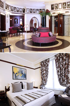 Top: Lobby<br>Bottom: Superior Room