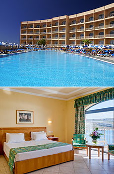 Top: Paradise Bay Resort Hotel<br>Bottom: Bay View Room