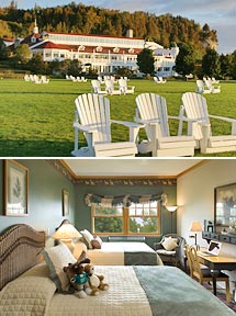 Top: Mission Point Resort<br>Bottom: Garden Double room