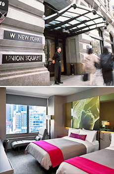 Top: W New York Union Square<br>Bottom: W New York Times Square