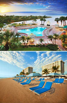 Top: Sheraton Sand Key Resort<br>Bottom: Westin Beach Resort & Spa Fort Lauderdale