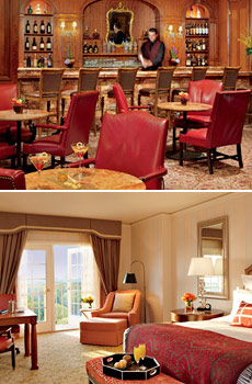 Top: Club Lounge<br>Bottom: Deluxe Room<br>