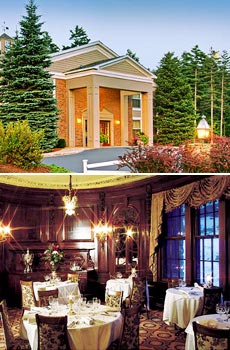 Top: The Pointe entrance<br>Bottom: Castle Restaurant