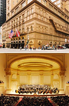 Top: © ESTO/Jeff Goldberg <br>courtesy of Carnegie Hall