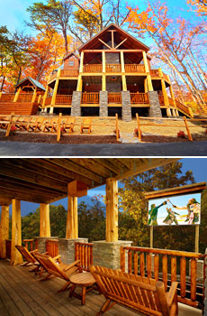 Top: Six-bedroom cabin
