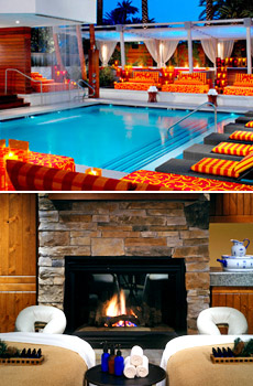 Top: Green Valley Ranch Spa<br>Bottom: Hyatt Regency Lake Tahoe Resort