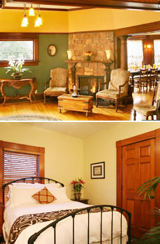 Top photo is the Living Room / Cabernet House.