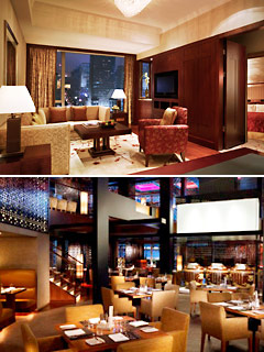 上︰豪華客房（Premier Room）<br>下︰Cafe Zen