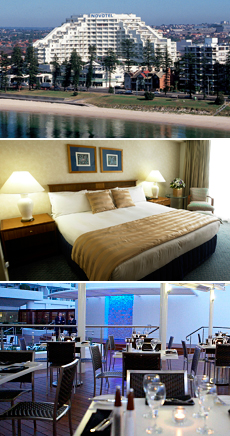 Middle: Bayview Suite<br>Bottom: Baygarden Restaurant