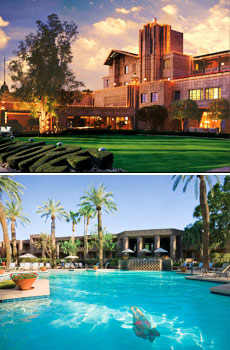Upper: Arizona Biltmore<br>Lower: DoubleTree Resort by Hilton Paradise Valley