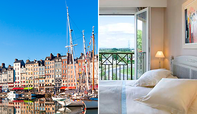 109€ -- Escapade de charme à Honfleur pour deux, -40%