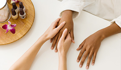 $35 - Top-Rated Spa: Deluxe Mani/Pedi & Wine, Reg. $68