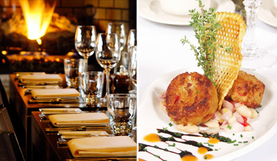 $49 - Fireside Dinner for 2 w/Bottle of Wine, Reg. $106