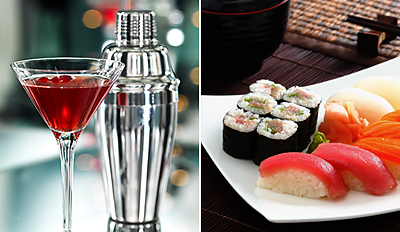 £15 -- Award-Winning Bar: Cocktails &amp; Sushi for 2, Reg £31 