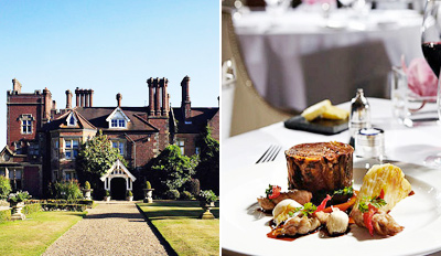 £35 - Award-Winning Dinner for 2 at Country Mansion, Reg £76